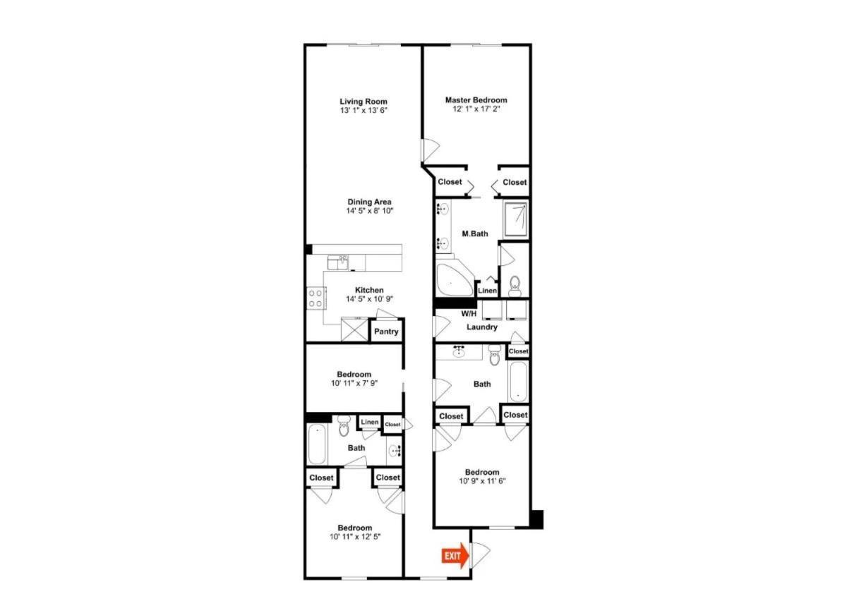 Apartment Az 115 - Beautiful Poolside 4 Bd Beachfront *
