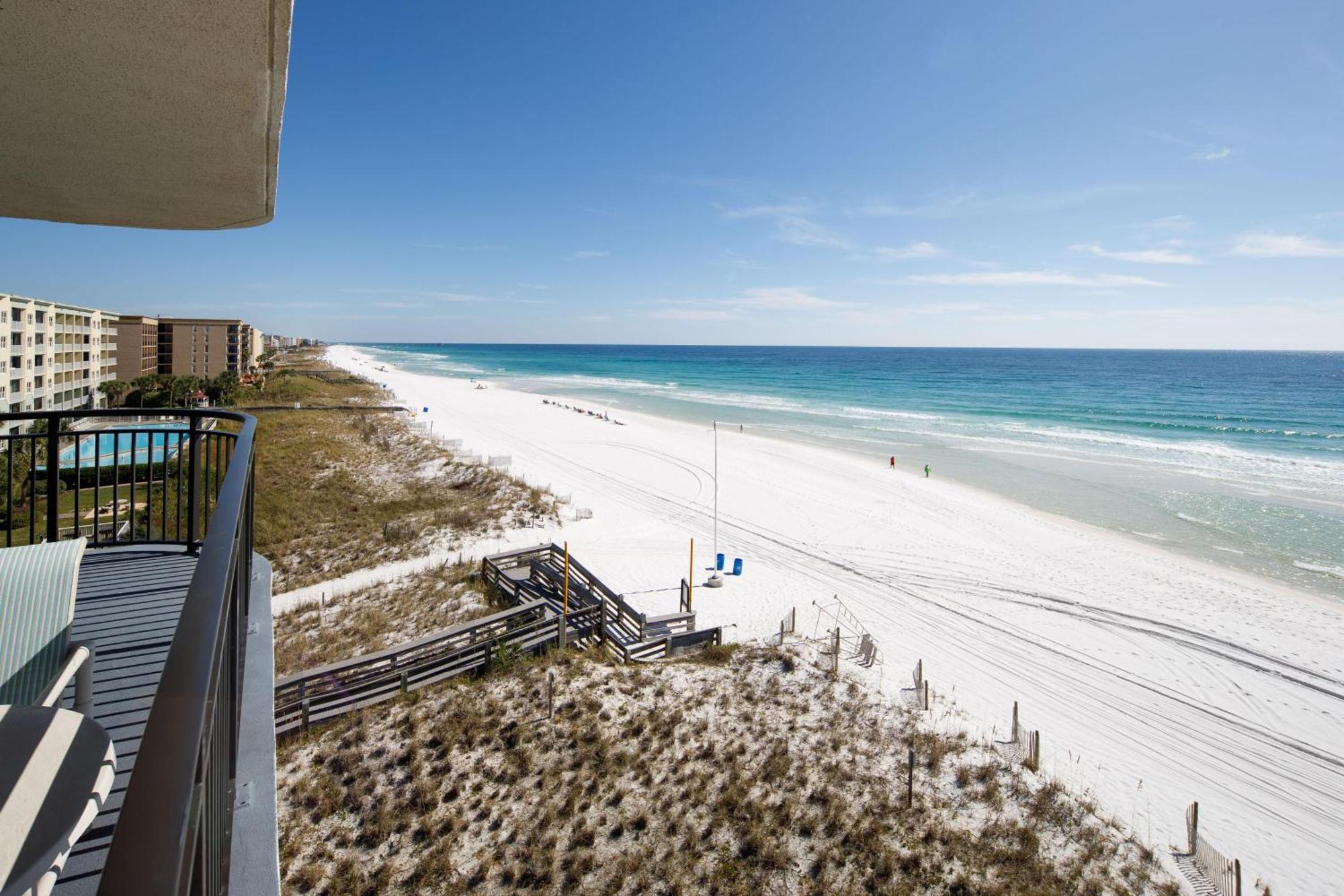 Nautilus 1606 Gulf Front 2 Bedroom 6th Floor Huge Wraparound Balcony Fort Walton Beach