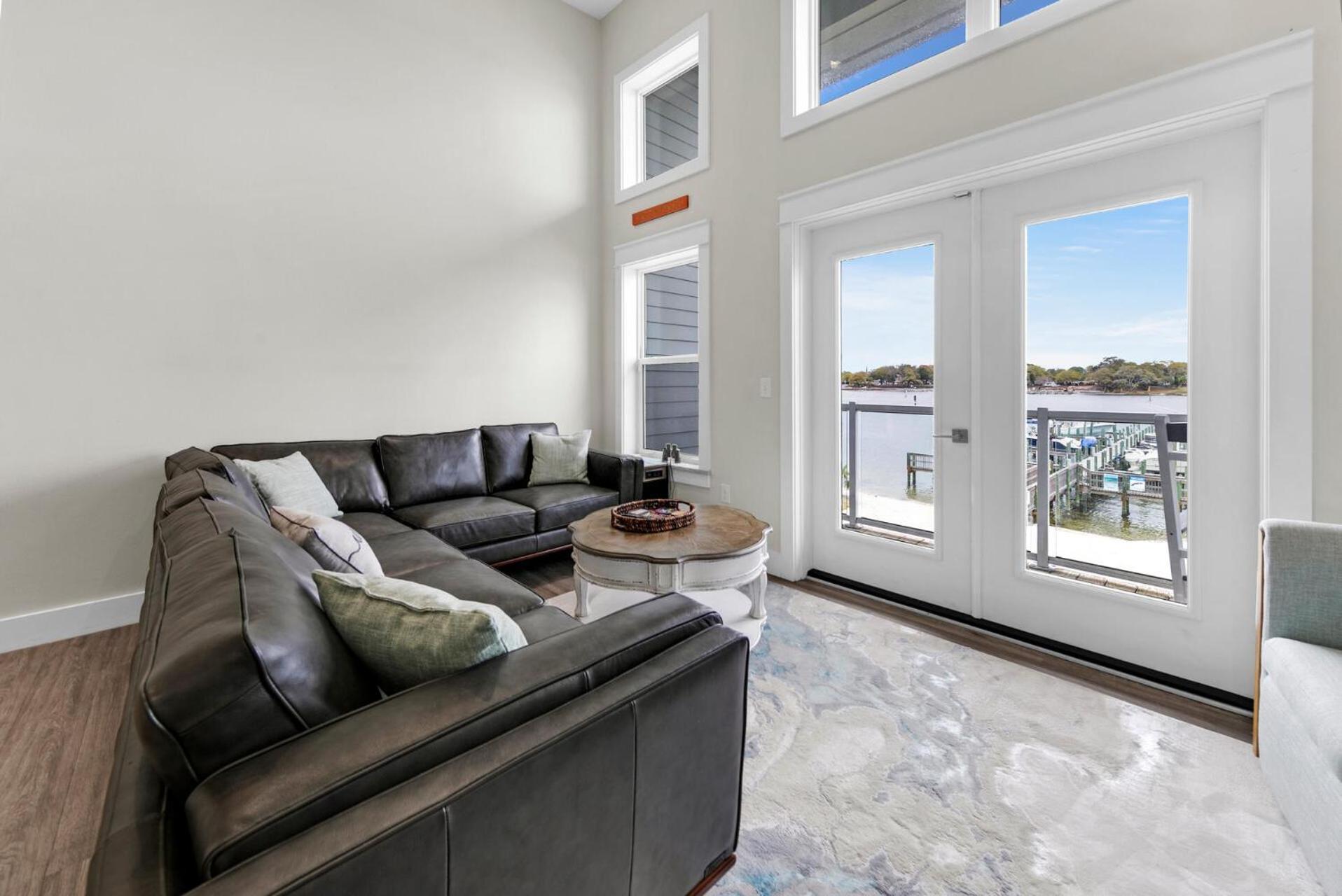 Completely Coastal Spacious Townhome With Harbor Views A Dock And Community Pool