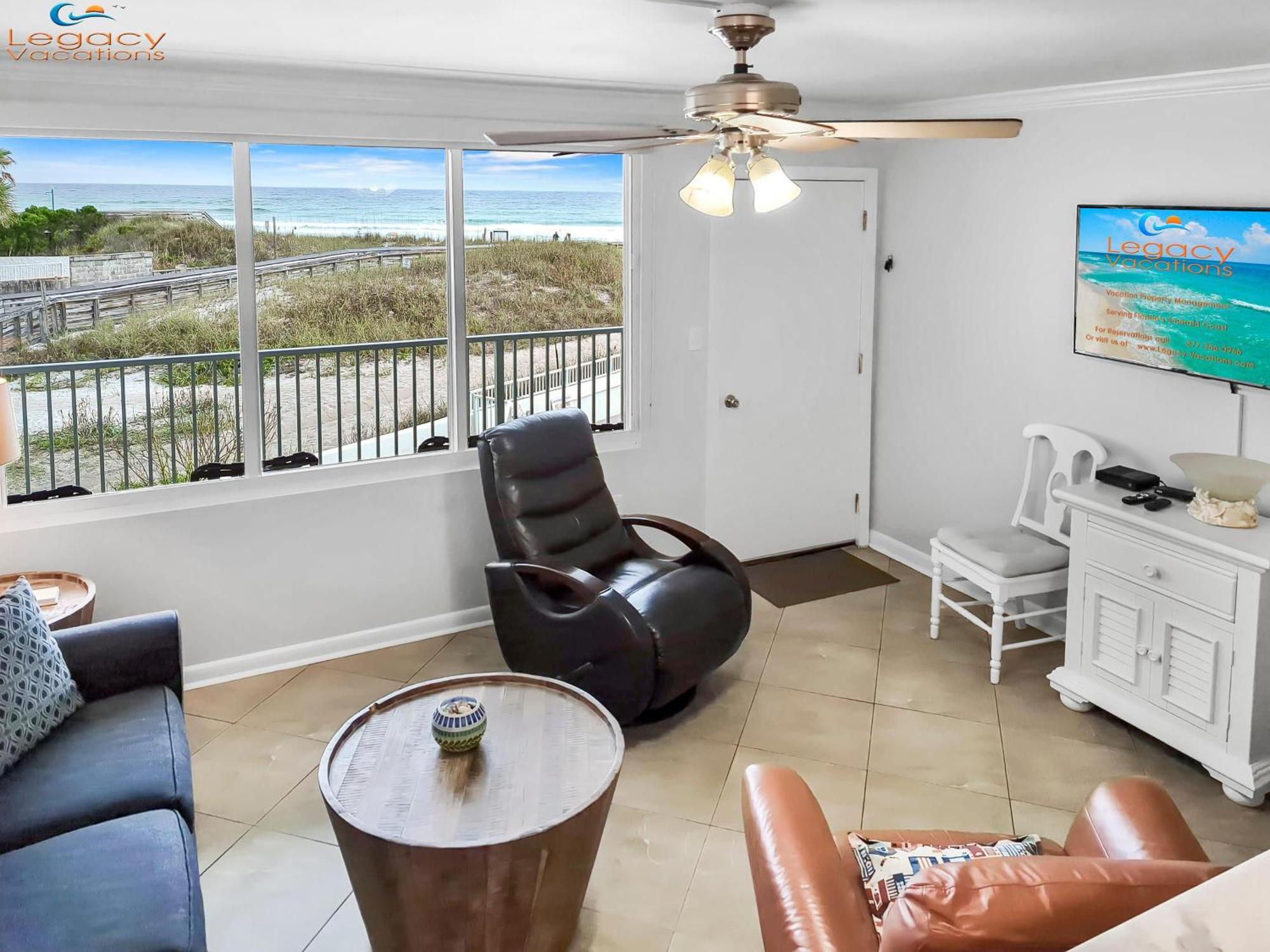Is9-cozy Upstairs Beachfront - King Beds Apartment